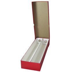 Double Row Coin Holder Boxes - Red